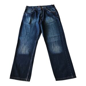 Def Jam University Blue Jeans Vintage Baggy Wide Leg Mens 38/34
